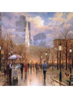 Landscape Printed Canvas Art with Stretched Frame