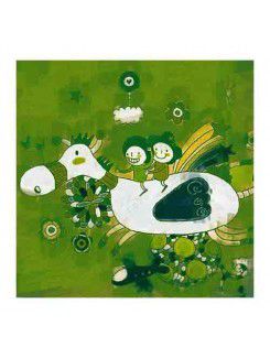 Printed Flower Canvas Art with Stretched Frame